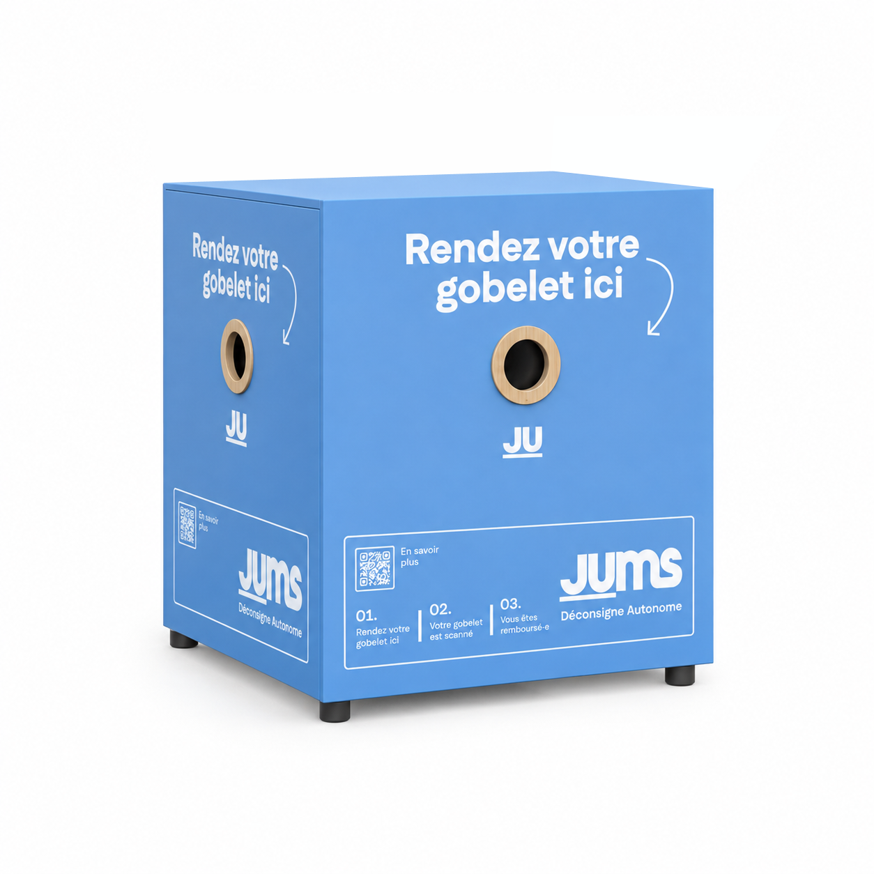 Bac de retour JUMS de taille moyenne.